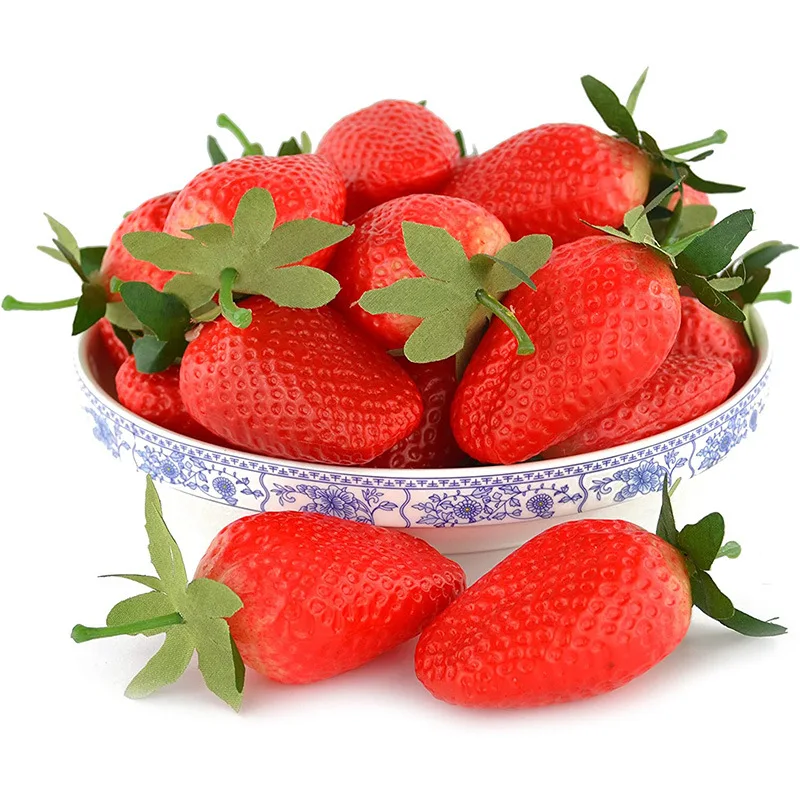 Hot Photography Props Fake Fruit Model Large Strawberry Home Party Birthday Toys Photo Shooting Children's Clothing Decorations