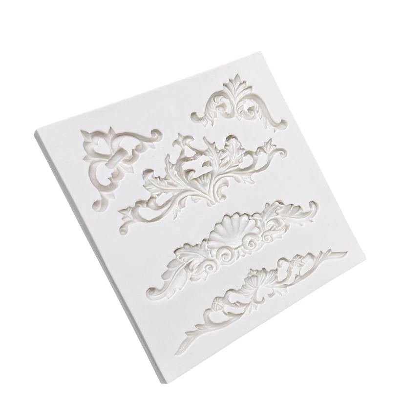 Relief Decorative Pattern Silicone Sugarcraft Mold Resin Tools Cupcake Baking Mould Fondant Cake Decorating Tools