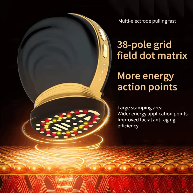 Masajeador Facial EMS, masaje de estiramiento Facial profesional, rejuvenecimiento de la piel, compresa fría y caliente, limpieza Facial profunda, dispositivo de belleza para el cuidado de la piel