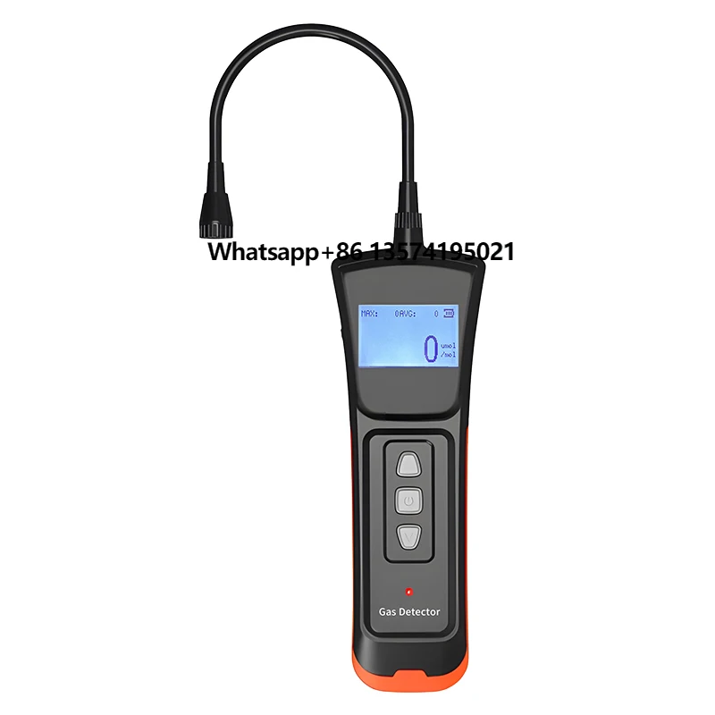 Przenośny wyświetlacz LCD HRP Detektor nieszczelności gazu Alarm gazu ziemnego/metanu/LPG Akumulator