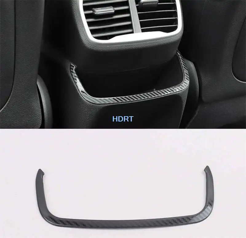 For Hyundai Santa fe Santafe 2019 2020 2021 Car Carbon fibre Interior Decoration Handrail Gear Control Button outlet Decoration