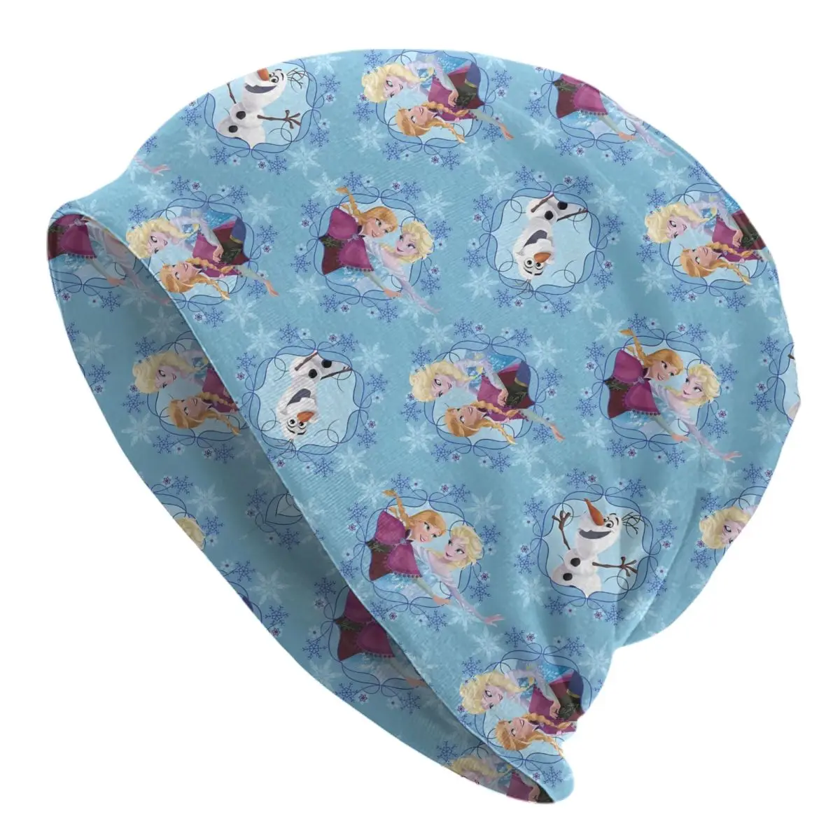 

Custom Classical Frozen Anime Skullies Beanies Caps Winter Warm Men Women Knitting Hats Unisex Elsa Kawaii Princess Bonnet Hats