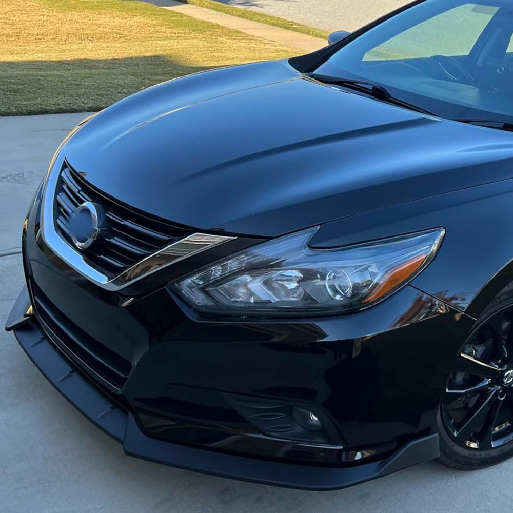 Gloss Black Car Front Bumper Splitter Lip Diffuser Body Kit Spoiler Guard For Nissan Altima Sedan 4DR 2016 2017 2018