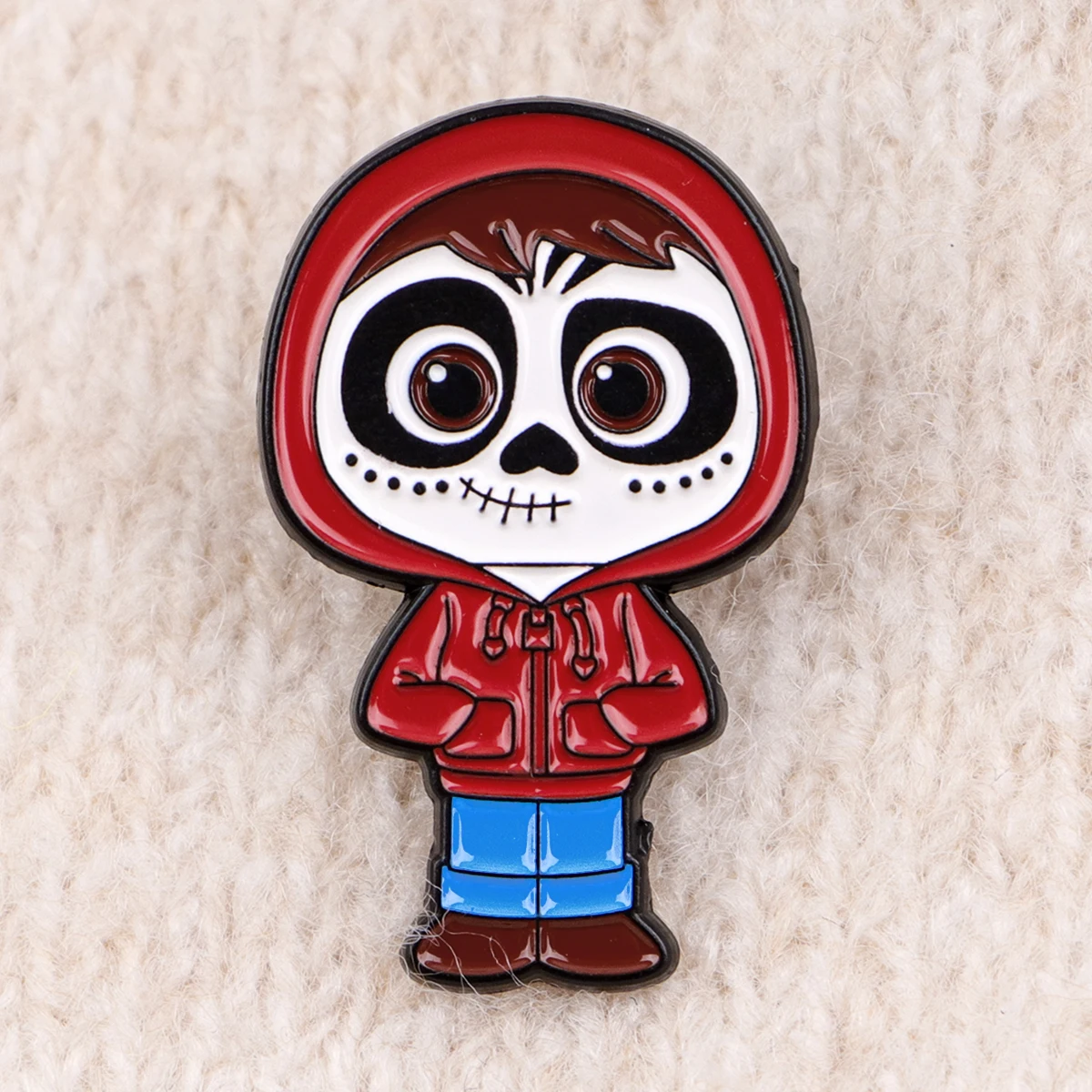 الكرتون الهيكل العظمي المينا دبابيس الفيلم دبابيس شارة التلبيب دبوس لحقيبة الظهر الملابس والاكسسوارات الكرتون مجوهرات هدايا عيد #6