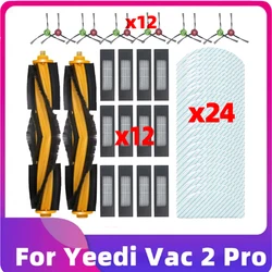 For Yeedi Vac 2 Pro Main Side Brush Hepa Filter Mop Rag Cloth Robot Vacuum Cleaner Spare Parts Accessories Roller