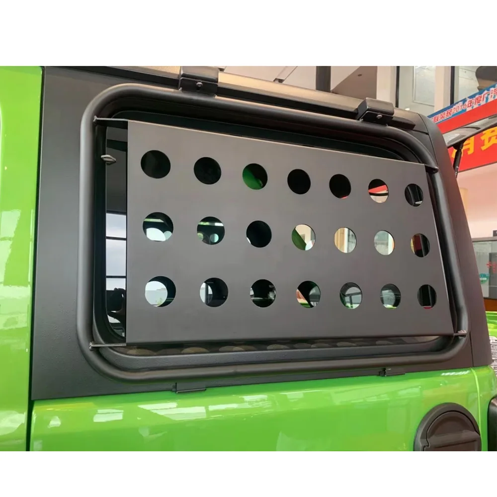 

Rear Window Protect Net Cover Side Window For Jeep Wrangler JL 2018-2024 Auto Kits Offroad Protection Parts