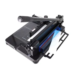 Manual Heavy Duty Paper Cutter 12 inch Guillotine Paper Cutter 400 Cutting Sheets 858 A4 Paper Trimmer for Office