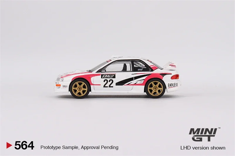 MINI GT 1:64  Impreza WRC98 1999 Rally Tour de Corse #22 LHD Diecast Model Car