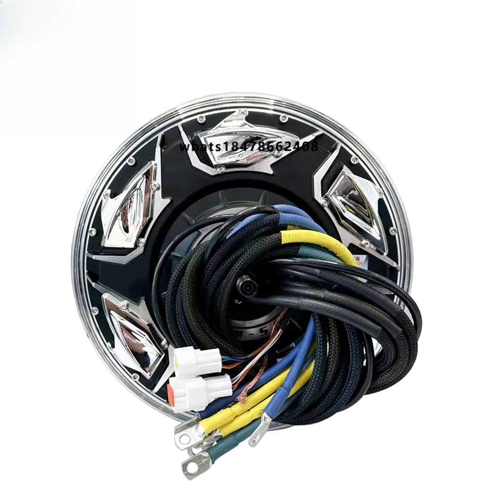 12 Inch 25000WP 90H V5 Electric Scooter Motorcycle BLDC Brushless Dual Hall Wheel Hub Motor
