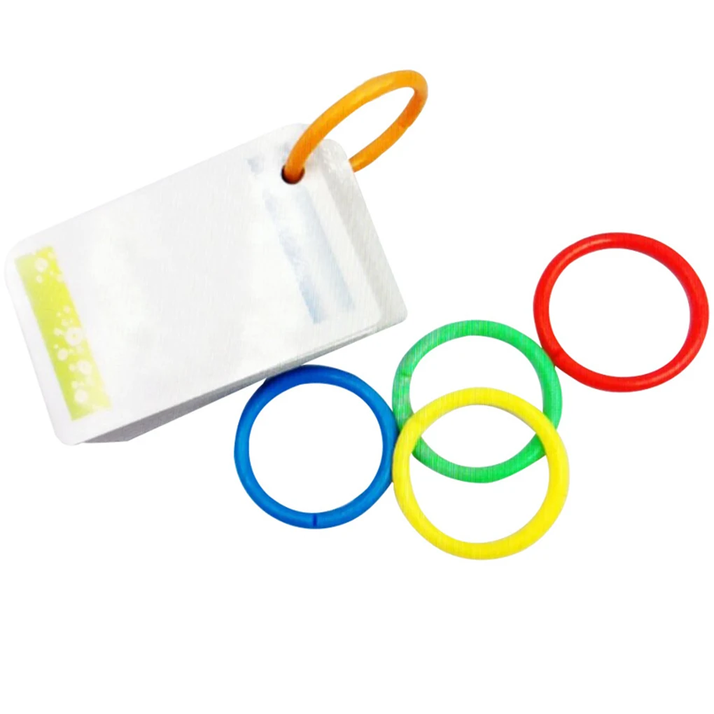10pieces Connect Loose Objects Together With Loose Leaf Binder Rings - Flexible Plastic Rings For Cards