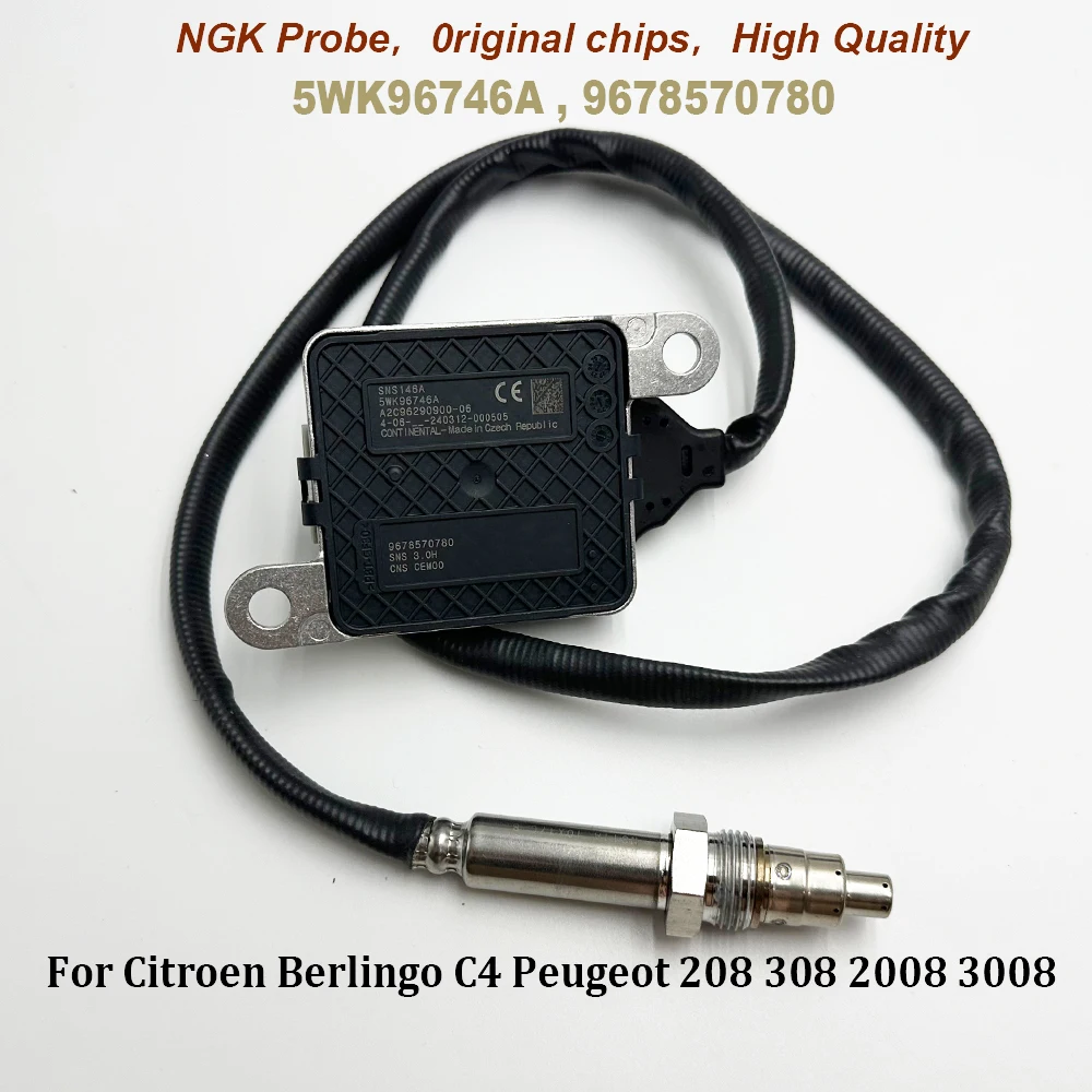 

9678570780 5WK96746A High Quality Chip Nox Sensor Nitrogen Oxide Sensor For NGK Probe For P-eugeot 208 C-itroen C3 C4 9821120980