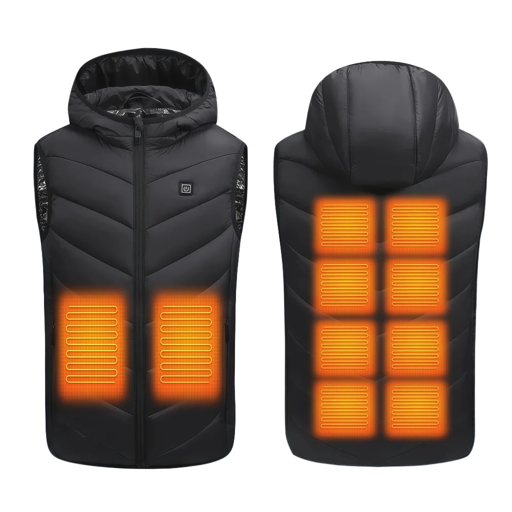 10-Zonen-Heizweste, elektrisch beheizte Jacken, Kinder, USB-Innenwärmeweste, Weste für Camping, thermische Winter-warme Jacke für Kinder – Detail 7