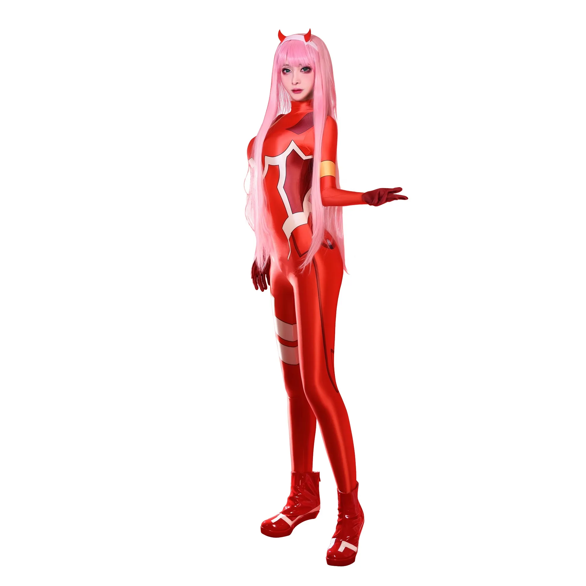 Querido no franxx 02 dois cosplay trajes feminino sexy macacão impressão bodysuit zentai terno halloween carnaval clohtes