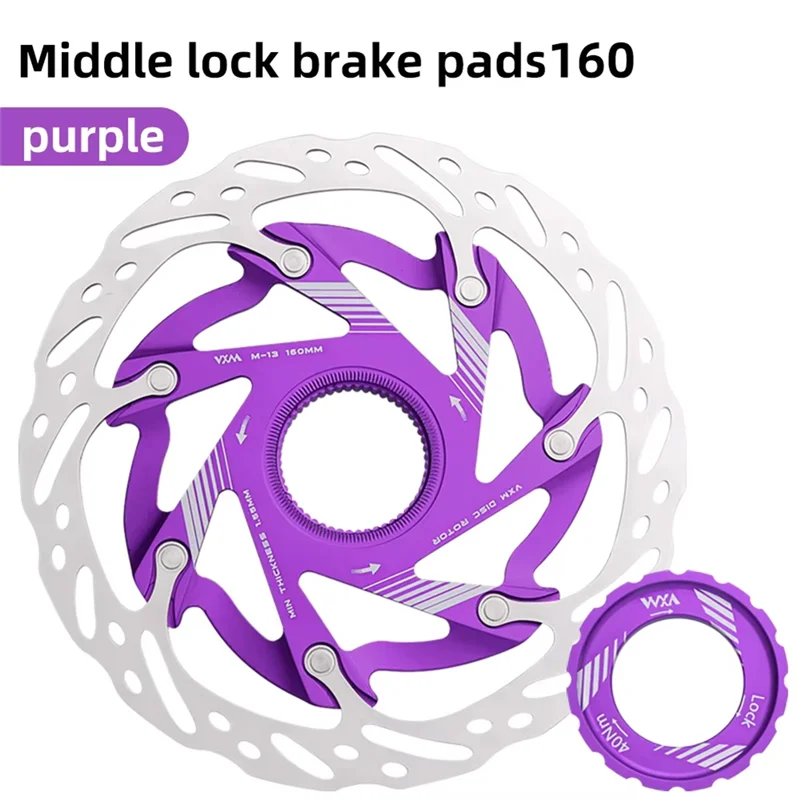 

XFDZ-140 мм ротор гидравлического дискового тормоза с центральным замком, алюминиевый сплав, противоскользящий для шоссейных велосипедов, улучшенное рассеивание тепла