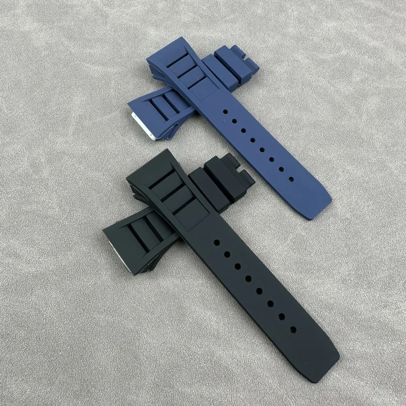 Original Quality Soft Colorful 25mm*20mm Waterproof Natural Rubber Watchband For Richard Mille Watch strap Bracelet