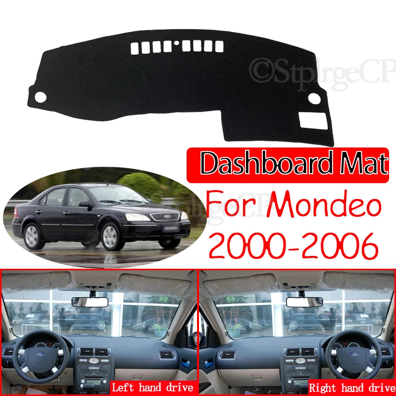 

Противоскользящий коврик для приборной панели, солнцезащитный козырек, защитный ковер, аксессуары 2001, 2002, 2003, 2004, 2005, для Ford Mondeo MK3, 2000 ~ 2006