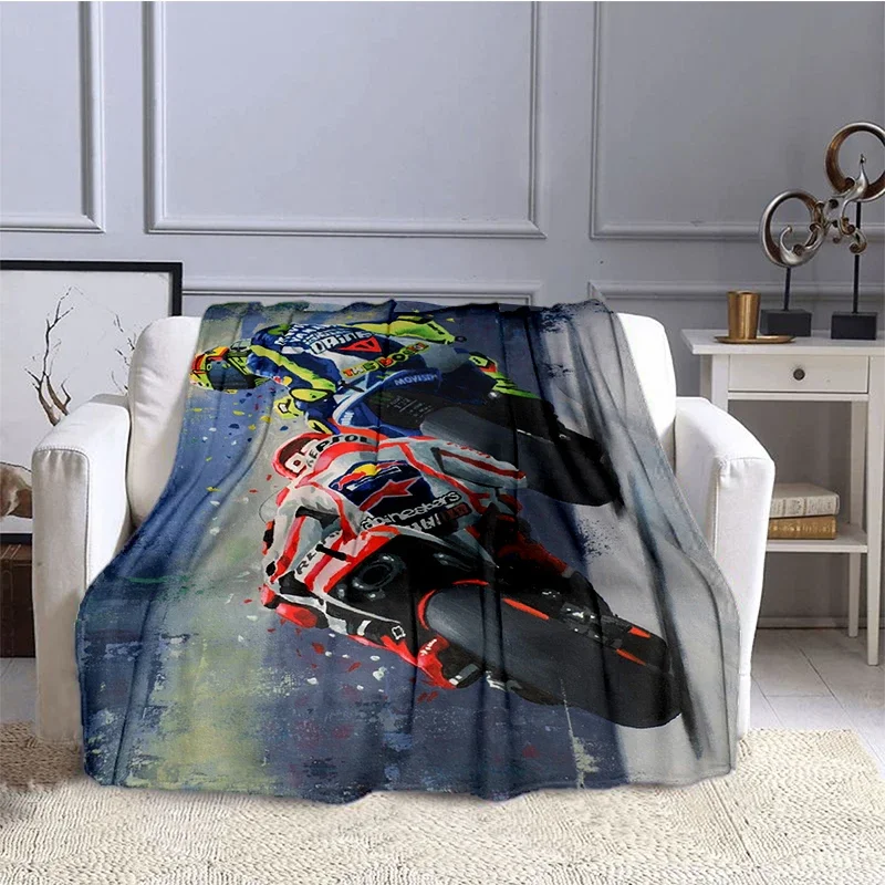 Motorcycle GP Mountain Biking Blanket for Children, Flannel  Soft and Comfortable, Home and Travel, High Quality Blankets