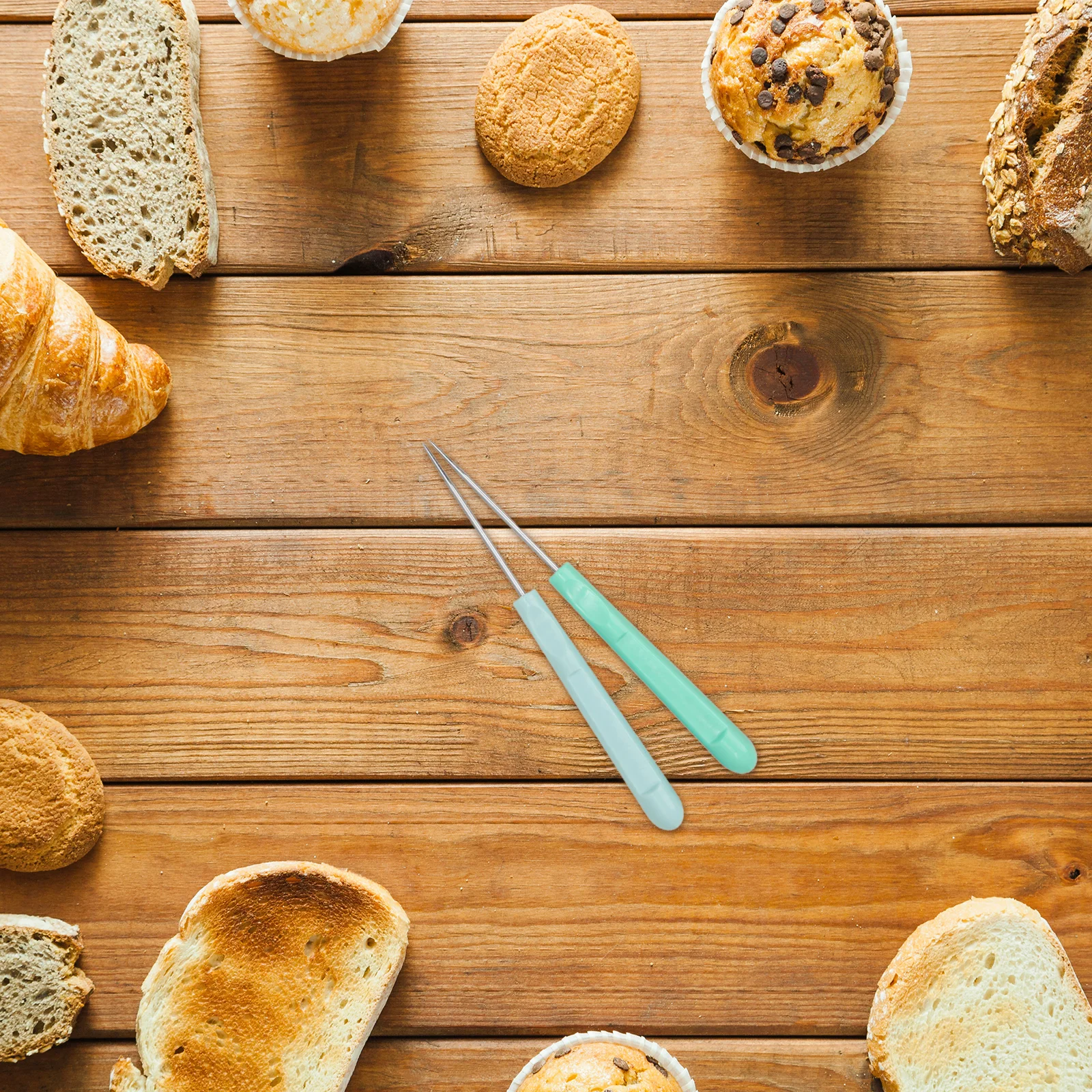 

4Pcs Icing Scribe Needle Premium Steel ABS Baking Stirring Tool for Cake Cookie Decorating Scribe Tool Sugar Cookie Decorating