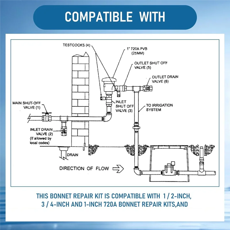 ABRB-720A Ремкомплект вакуумного выключателя давления и комплект для ремонта капота, совместимый с вакуумным выключателем под давлением 1/2", 3/4 дюйма и 1 дюйм