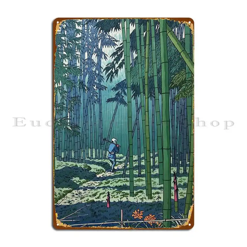 Bamboo Grove In Japan Metal Sign Party Garage Club Wall Decor Plaques Designing Tin Sign Poster