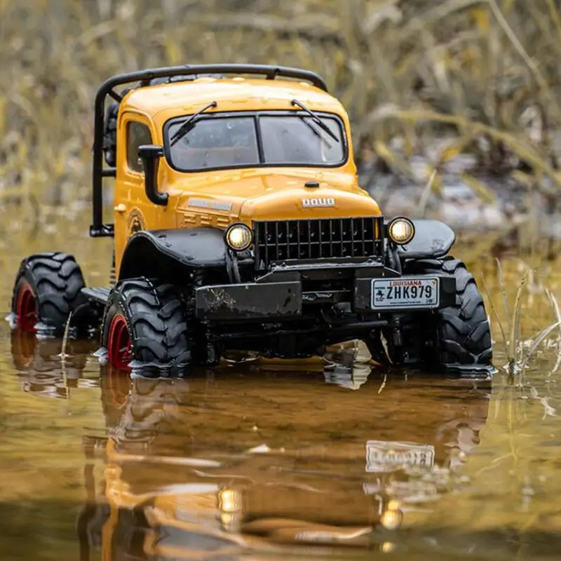 FMS FXC24 POWER WAGON RTR 12401 1/24 2.4G 4WD RC samochodowe światła Led samochody terenowe samochody ciężarowe zabawki