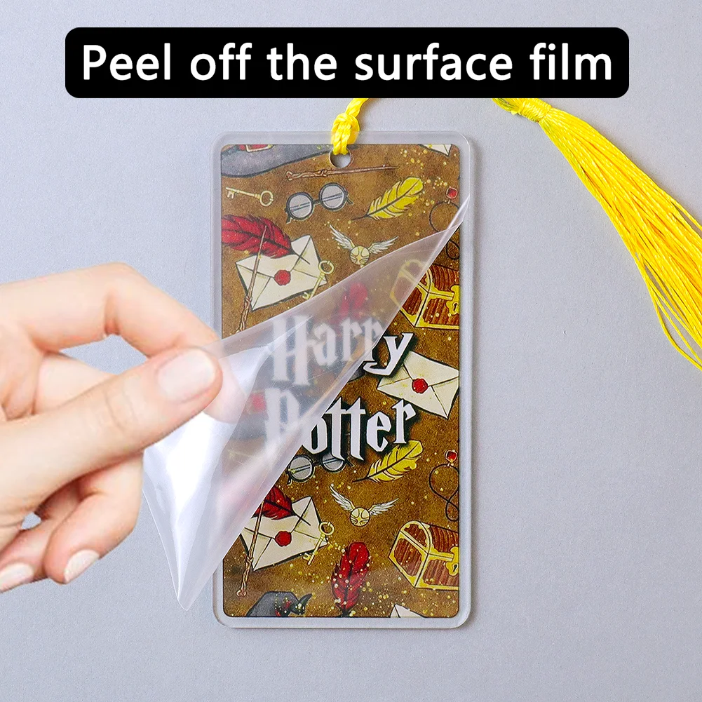 Harry Potter Printed Acrylic Bookmark with Tassel Personalized For Book Lover Gift Reader Wrap Craft