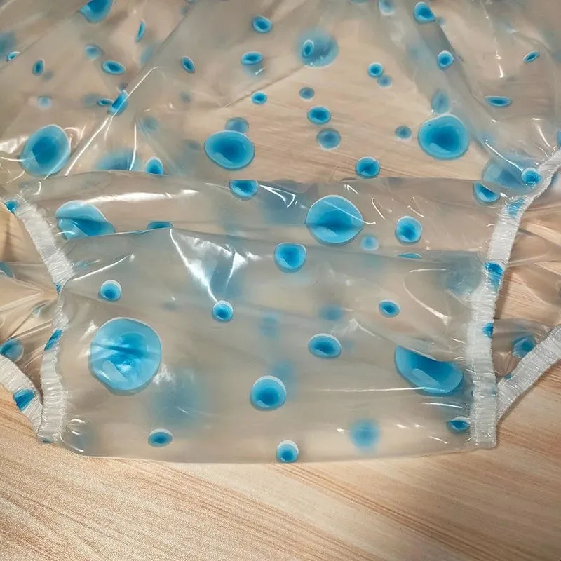 PVC Plastic Underpants Transparent Loose Adult Baby Waterproof Diaper Pants Incontinence Briefs Soft Smooth Silent Couple Pantie