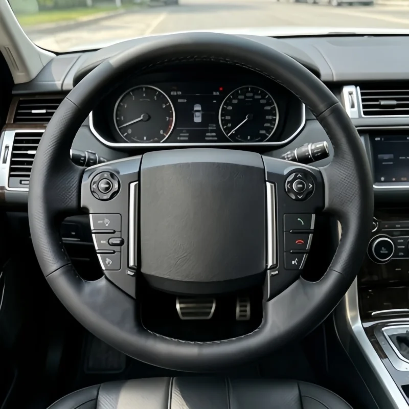 Funda de Volante de Cuero de Microfibra Personalizada para 3, 4, Freelander 2, Range Rover, Land Rover Discoverer