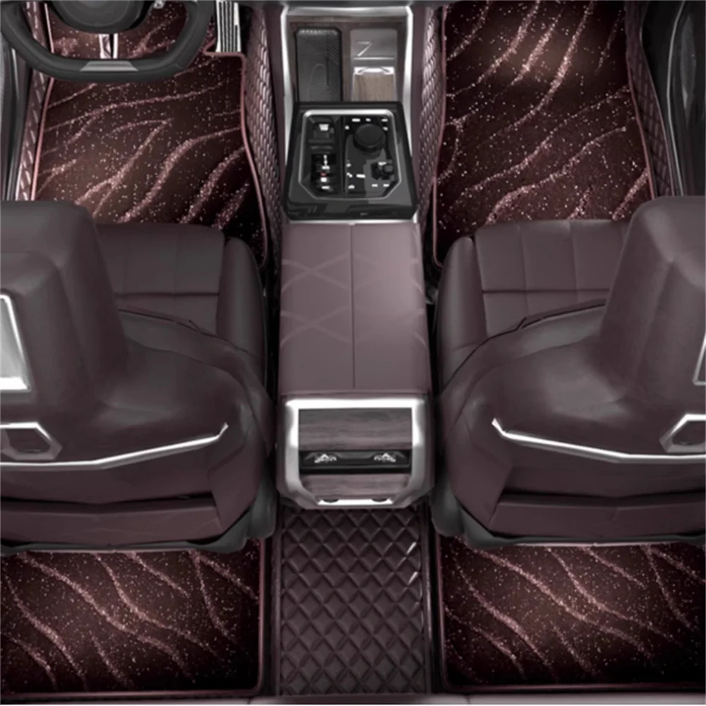 

Custom Fit Double Layer For BMW 1er Hatchback E81 E87 2004-2011 116-135 Auto Leather Car Floor Mats Carpets Accessories liners
