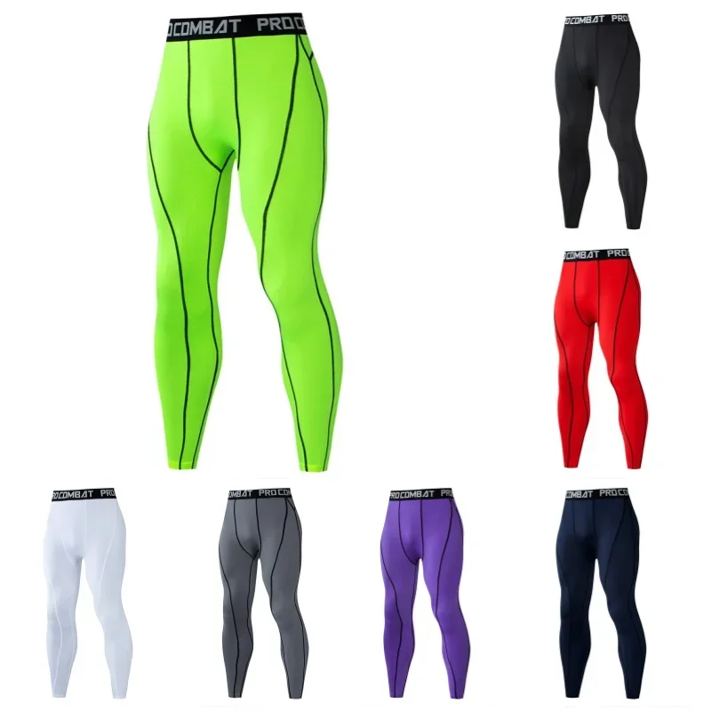 الرجال التدريب سراويل للجري سريعة الجافة رياضة رياضة Sweatpants عادية تشغيل السراويل اللياقة البدنية الجوارب ضغط السراويل الصالة الرياضية الملابس #1