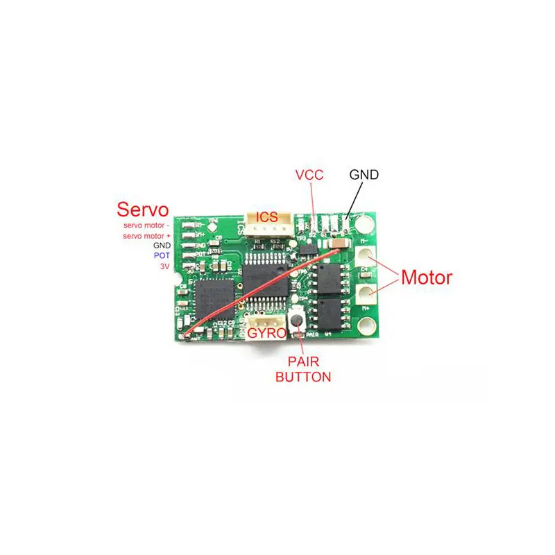 GT55racing MINIZ 2.4G MHS ASF Brushed Motor Board for Kyosho Mini-Z