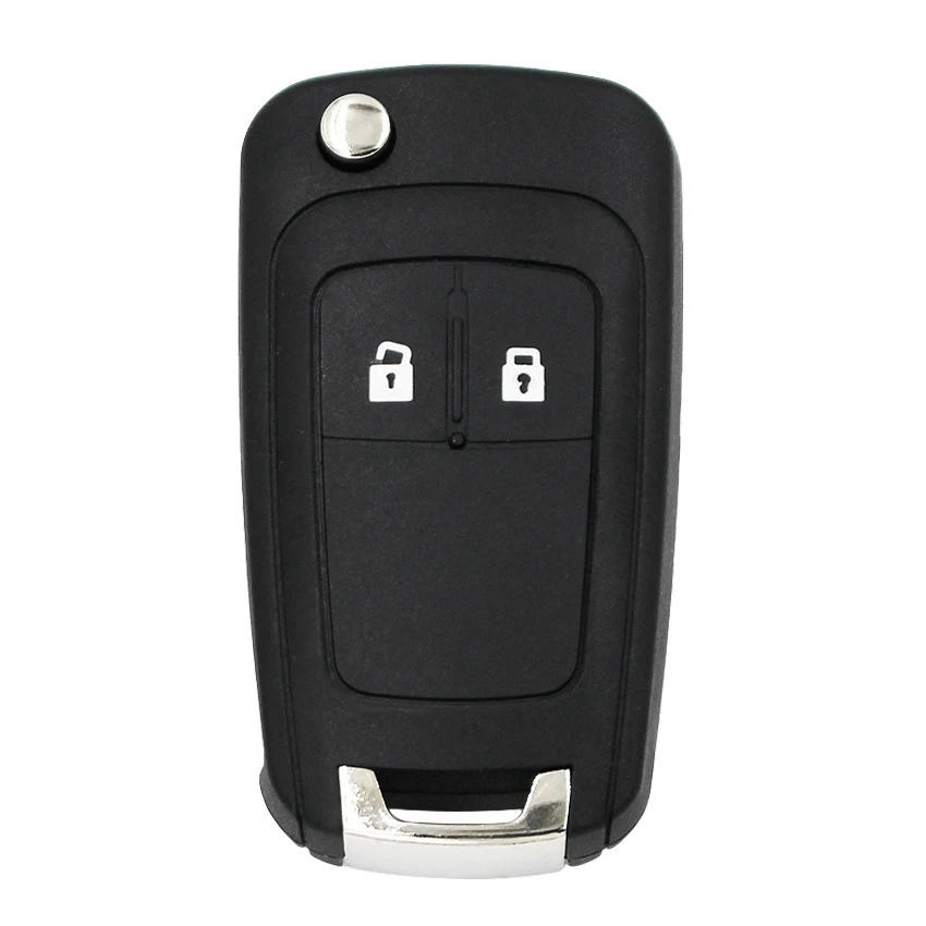 10PCS/LOT  2 Button Flip Folding Key Shell Case Fob for Chevrolet Aveo Cruze Uncut Blade with Logo