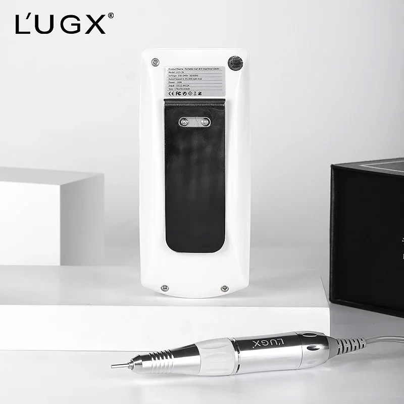 LUGX 601 30000 rpm Nail Equipments Profesional Acrylic Cordless Rechargeable Professional Electric Portable Machine Nail Drill