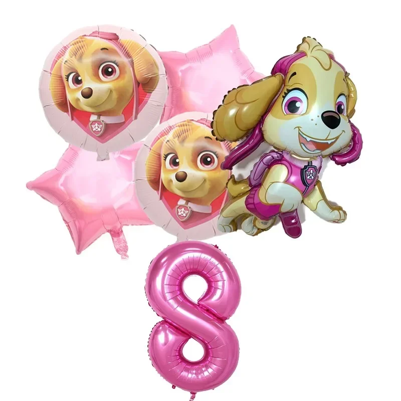 Paw Patrol Ragazzi Ragazze Decorazione festa di compleanno Cartone animato Anime Posate usa e getta Decorazione oggetti di scena Decorazioni per baby shower