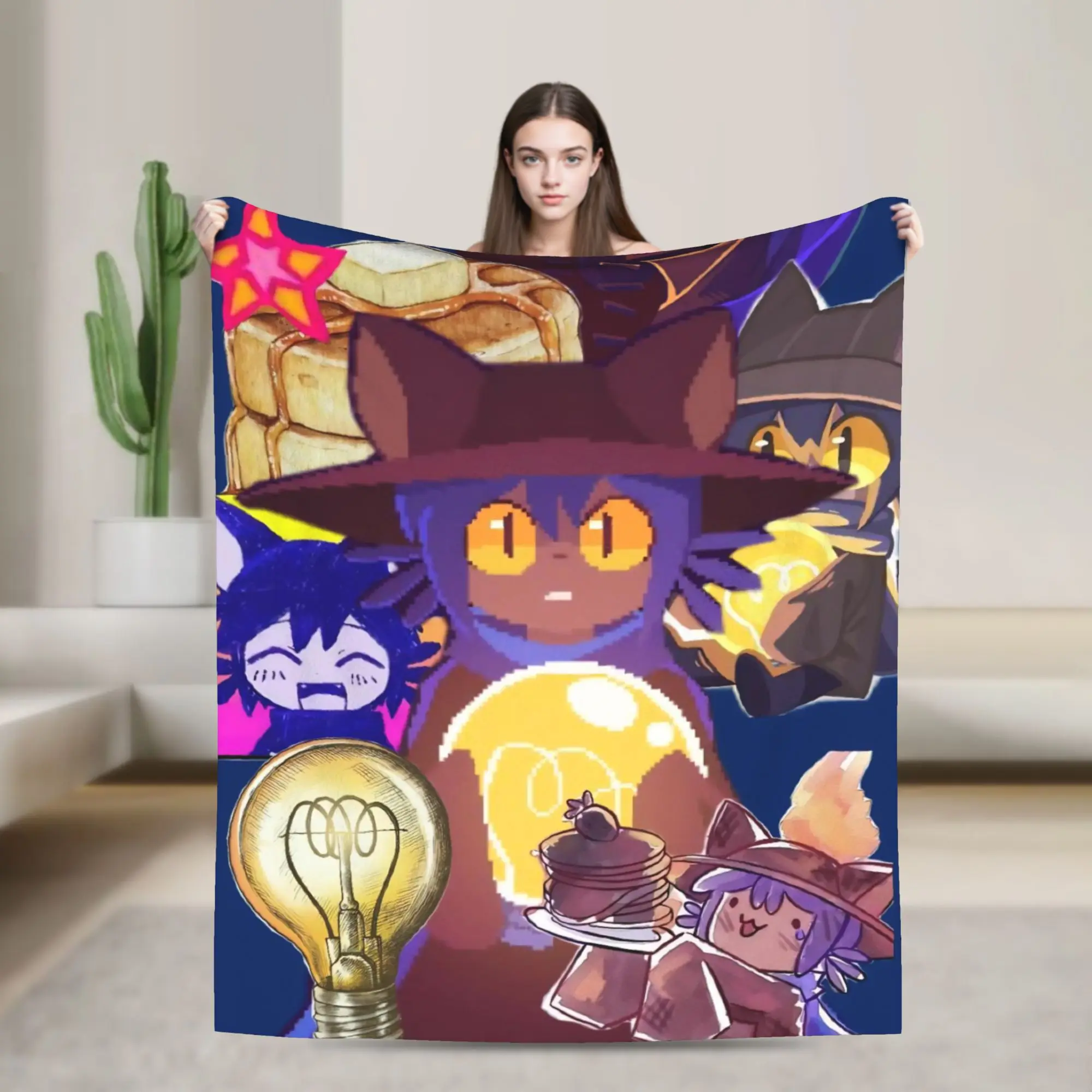 OneShots Niko Merch Blanket Warm Cozy Fluffy  Throw Blankets for Couch 50x60 Inches Multiple Sizes Bedspread