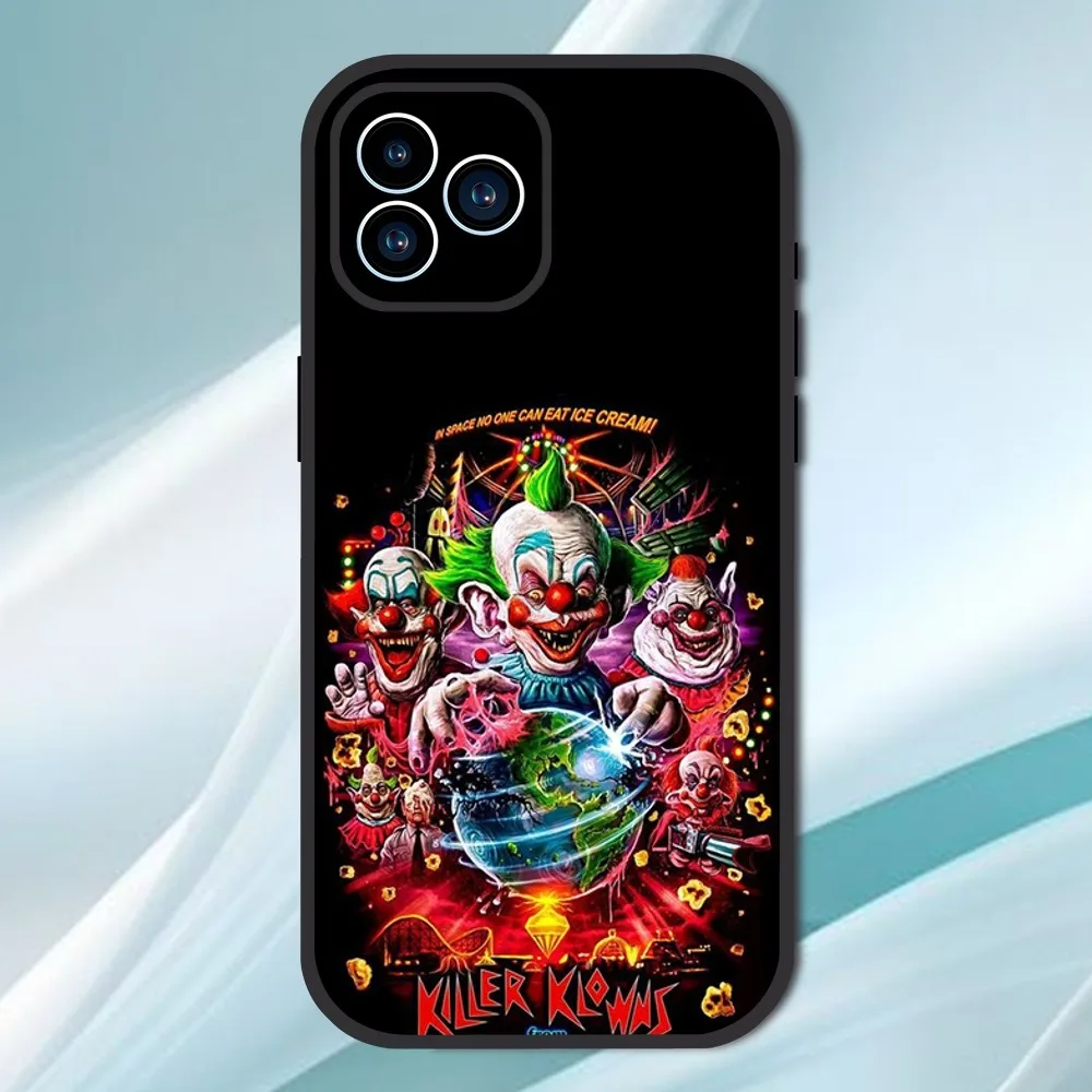 Movie K-Killer Klowns From Outer Space Phone Case For iPhone 13 12 11 14 15 Pro XS Max XR X 8 7 6S 6 Plus Soft Back case