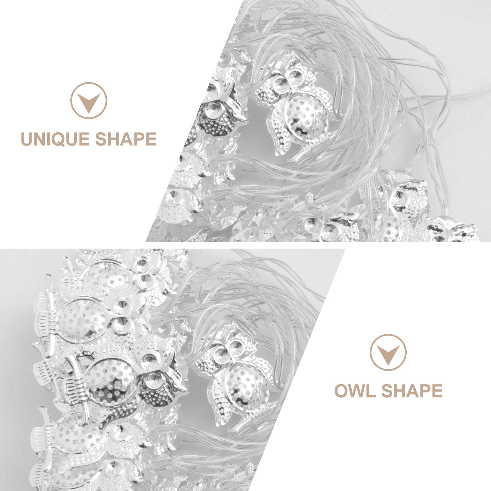 

Owl LED String Lights Operated Warm White Decorative Lamp for Halloween Wedding Bedroom Garden Party Festival