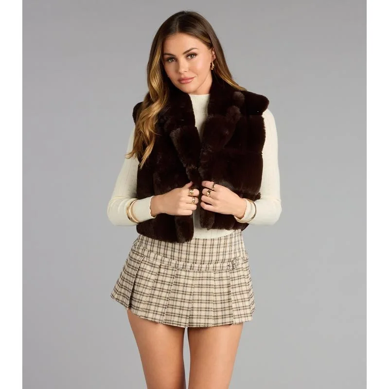 

Purple Mink Fur Vest Short Style Women's Fashionable Skin Accessories Cross-Border No Brand Registered Trademark