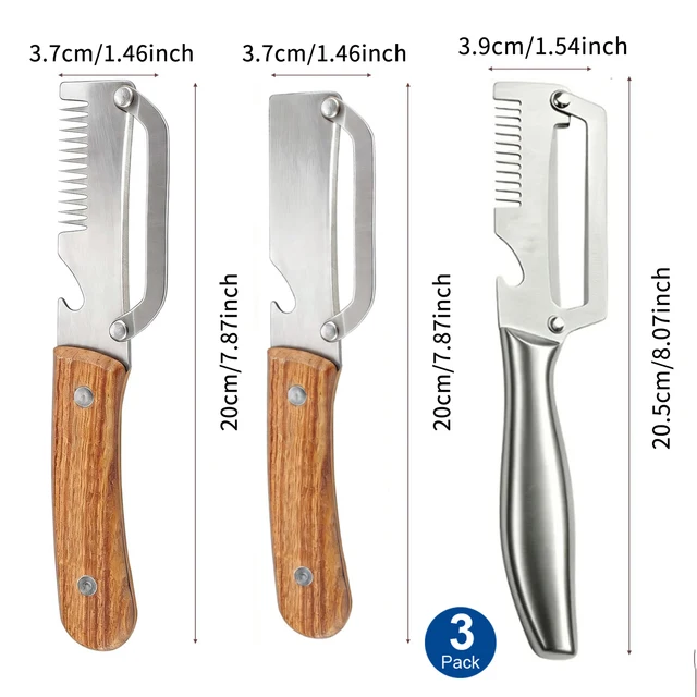 3-in-1 Stainless Steel Peeler Multifunctional Vegetable & Fruit Slicer Potato Carrrot Peeler with Bottle Opener Kitchen Tools 6