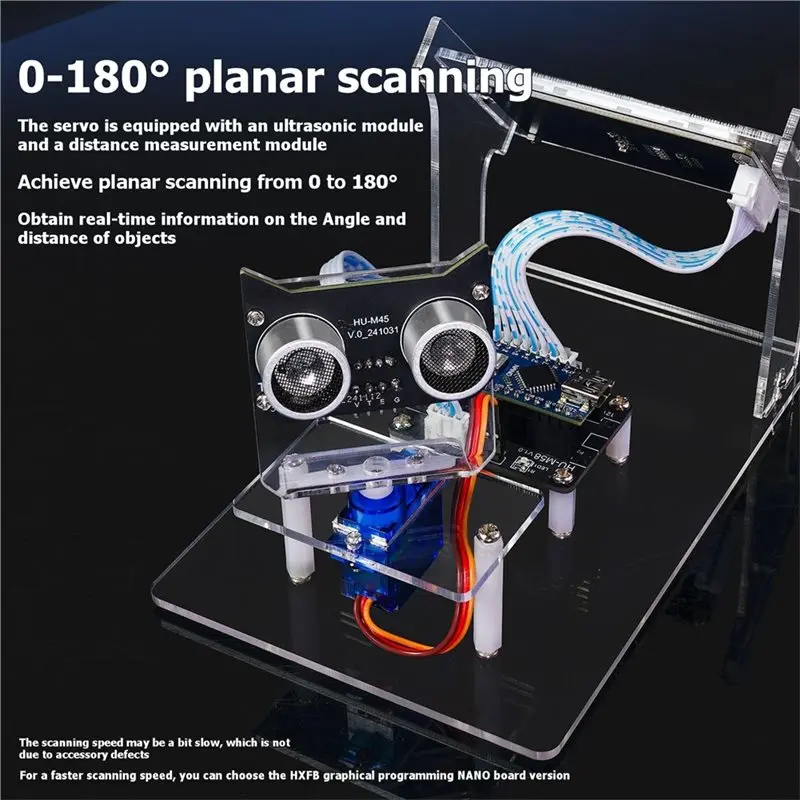 L62A Ultrasonic Wave Simulated Radar Sensor Scanner For DIY Projects Electronic Learning Kits For Students