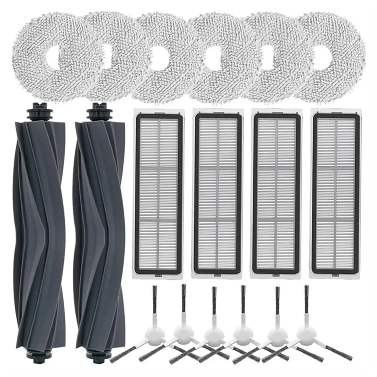 L10s Ultra / L10s Pro / L10 Ultra 및 X10+ 진공청소기용 FZFZ 메인 사이드 브러시 HEPA 필터 걸레 패드