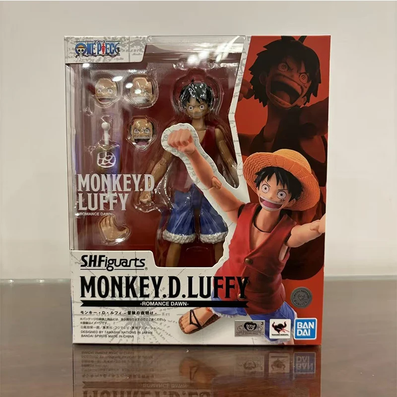 

In stock 100% original Bandai SHF One Piece Luffy anime character assembly model understandable doll toy children's gift