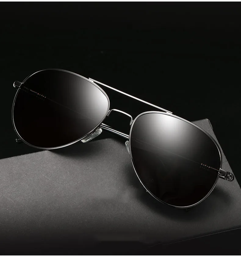 Legierung Pilot getönte Lesesonnenbrille Männer klassisch täglich schwarz fertig Presbyopie Brillen Outdoor Shade Brillen – Detail 4