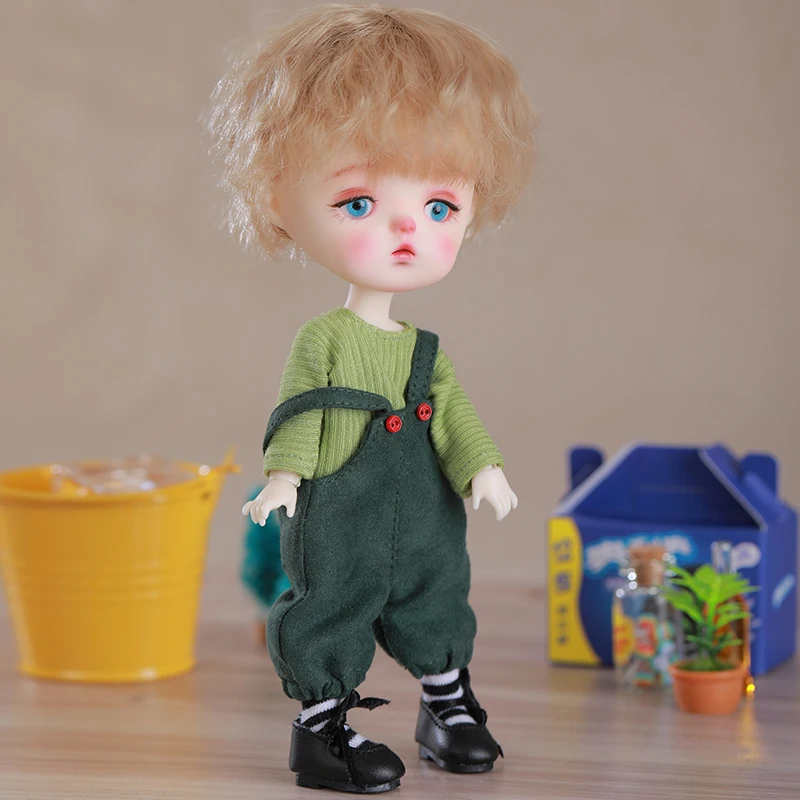 Authentische Shuga Fairy 1/8bjd Herren 18cm Kuma Kuma SD White Biscuits Premium Resin Joint Mini Doll Komplettset Trendy Play Customiz