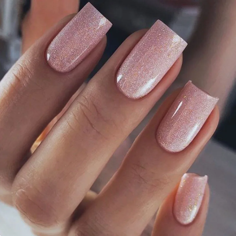 24 قطعة الصحافة البيضاء التدرج على الأظافر وهمية بسيطة يمكن ارتداؤها رسومات أظافر نصائح منتصف طول الباليه الانتهاء من الأظافر كاذبة مع هلام الغراء #3