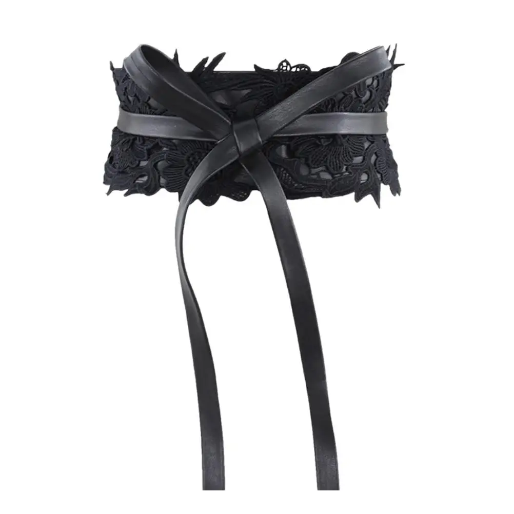 

Lace Waist Cincher Elastic Wide Dress Belt for Women Girls Non Fading Durable Lightweight Party Banquet Holiday Use Slim Waist