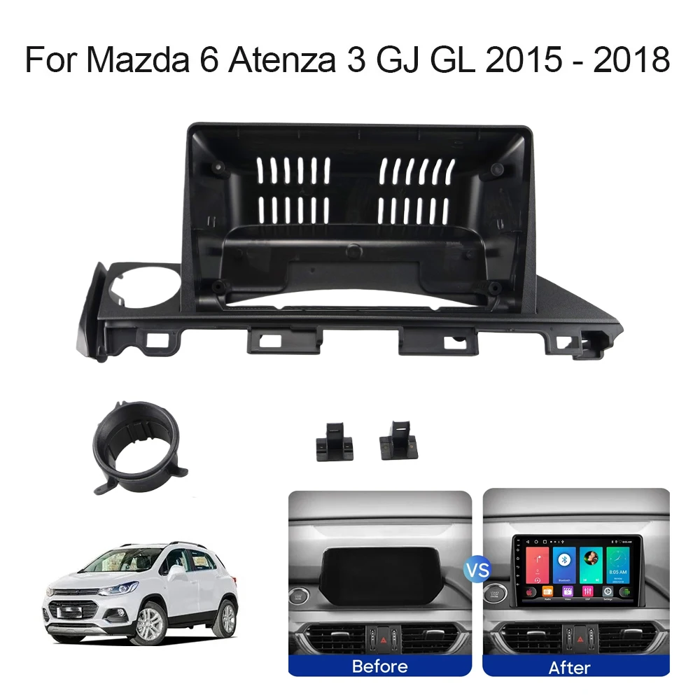 

9-дюймовая рамка для автомагнитолы Android для Mazda 6 Atenza 2017-2019, мультимедийная навигационная система, проводка, блок Canbus