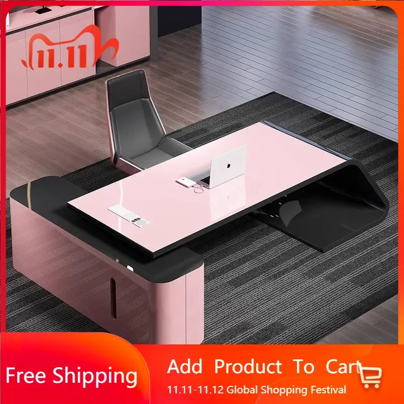 

L Shaped Vanity Office Desk Study Girl High Quality Unusual Computer Desks Cute Executive Escritorio Oficina Modern Furniture