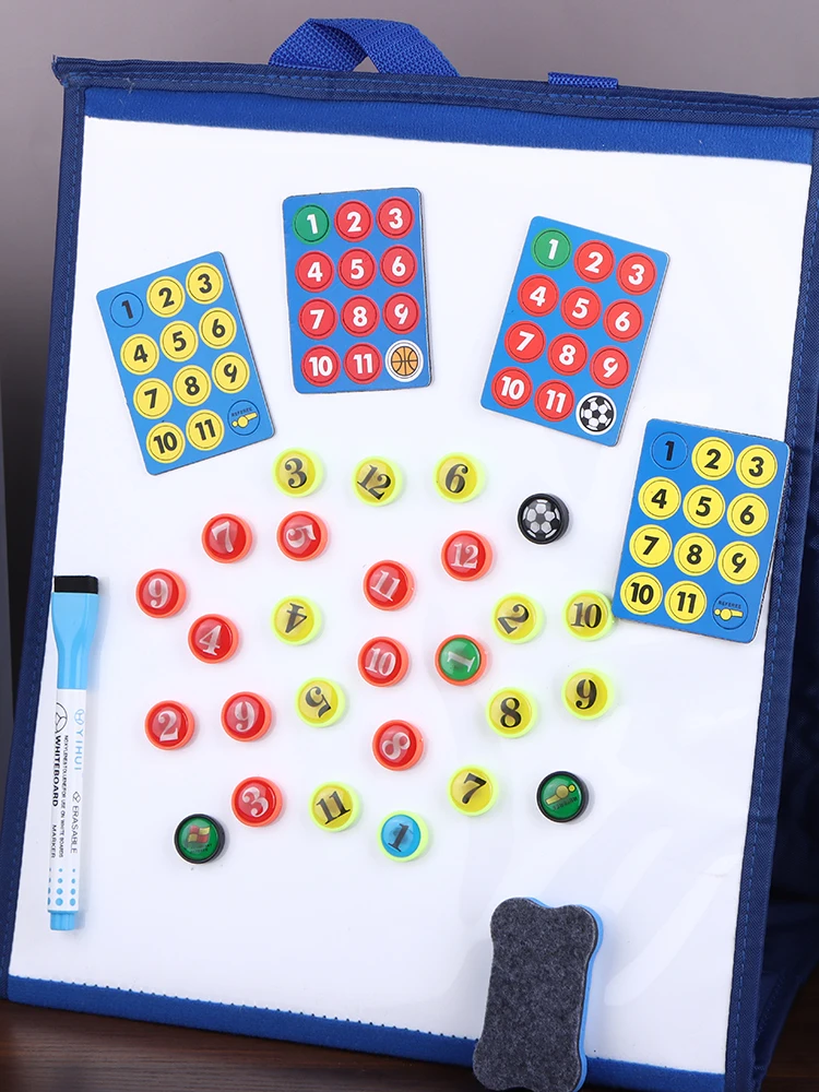 1 ensemble d'aimants de remplacement, planche d'entraînement de basket-ball de football, tactiques, petites pièces, Souvenirs de sport d'équipe, outils de stratégie de souvenirs