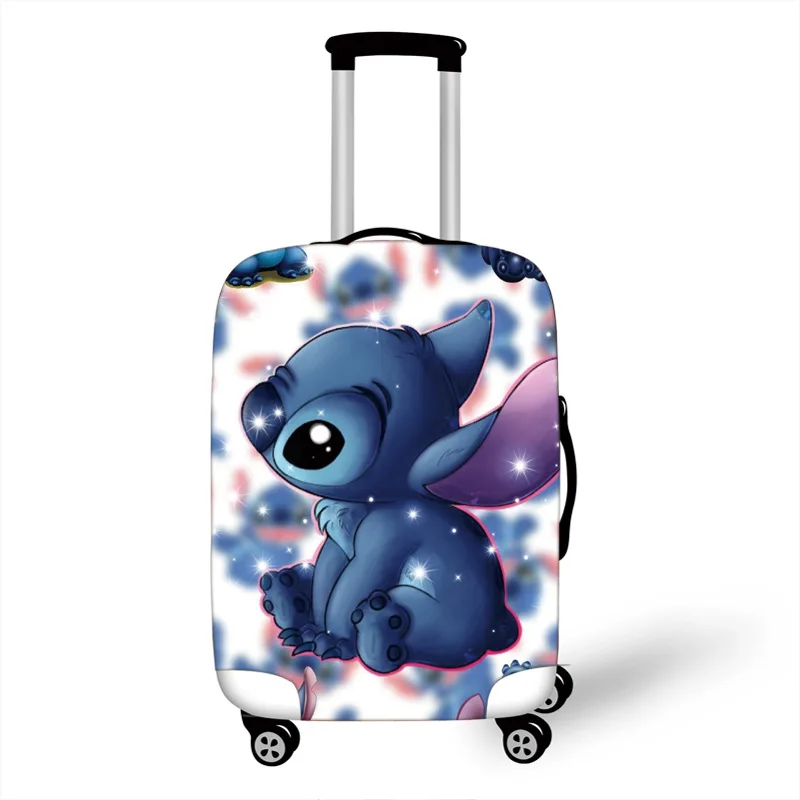 Disney-Juste de bagage Stitch Optics, housse de valise élastique, housse de chariot de voyage, accessoires de protection, cadeaux